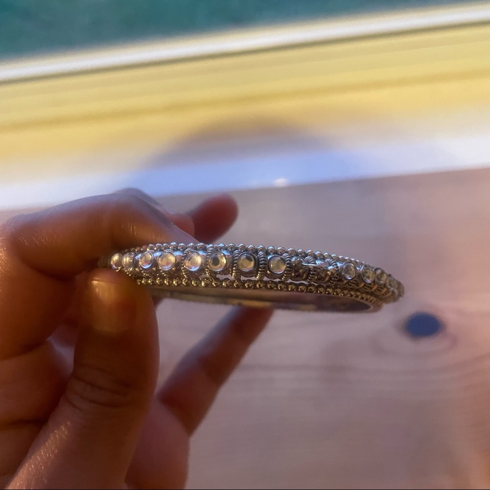 Indian Rhinestone bangle bracelet - Picture 6 of 7